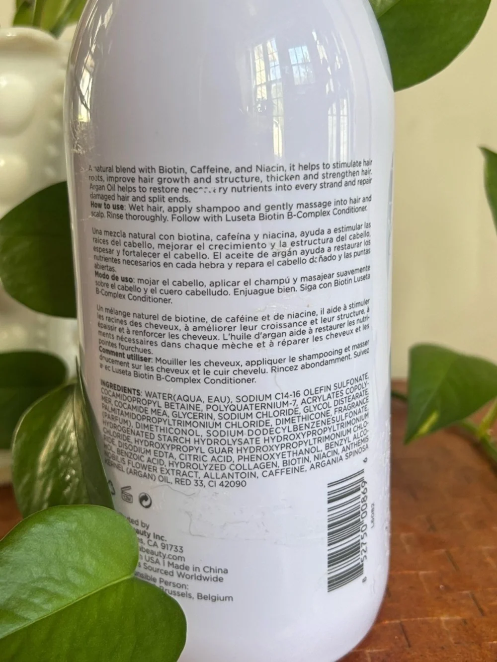 Luseta Biotin B Complex Shampoo 33.8oz Thickening Hair Growth Volume Care